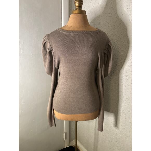 Prologue Knit Puff Long Sleeve Pullover Sweater Fall Winter Casual Castlecore - Picture 1 of 11